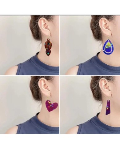 Küpe Holografik Anahtarlık Reçine Silikon Kalıp - Kod:520