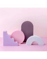 Üçgen Dalgalı Silikon Mumluk Kalıbı - Kod:507