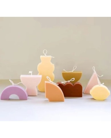 Yuvarlak Mum Silikon Kalıp - Kod:307