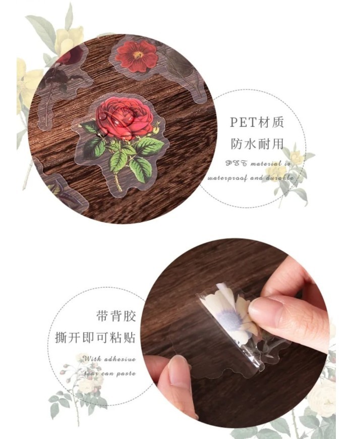 1 Paket - Çiçek Sticker