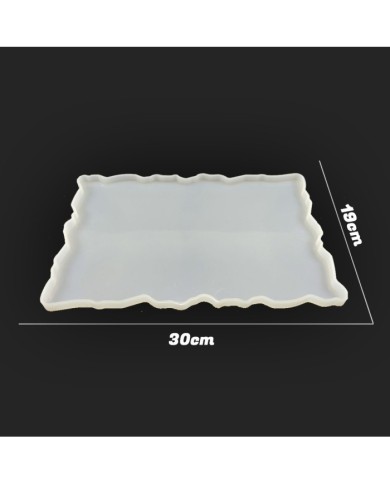 Dalgalı tepsi Epoksi Reçine ve Beton kalıbı - Büyük -Kod:201