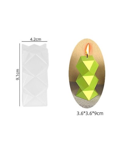 Baklava Model Mum Kalıbı - Hobi Silikon Kalıbı -Kod:424