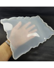 Dalgalı tepsi Epoksi Reçine ve Beton kalıbı - Büyük -Kod:201