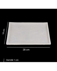 28x18 cm - Dikdörtgen Tepsi Kalıbı