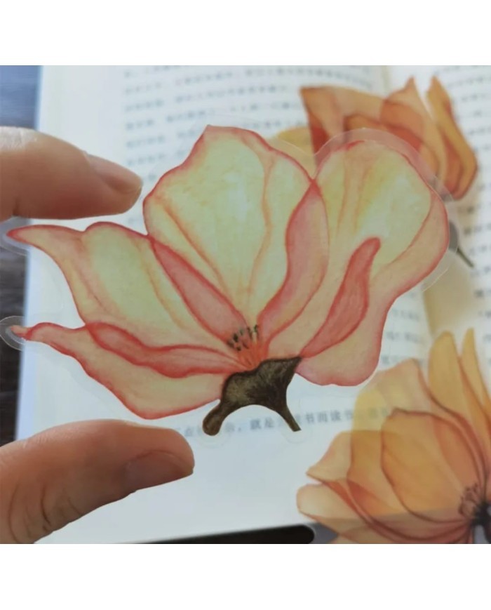 1 Paket - Epoksi Çiçek Sticker