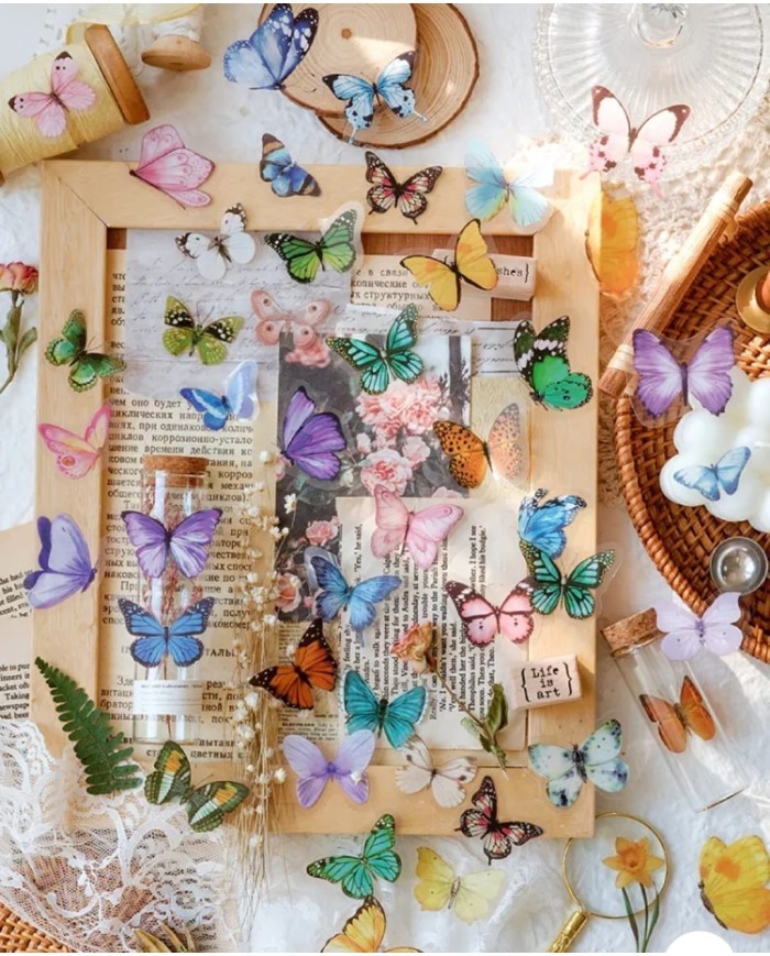 1 Paket - Kelebek Sticker