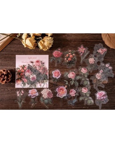 1 Paket - Mix Açık Pembe Çiçek Sticker