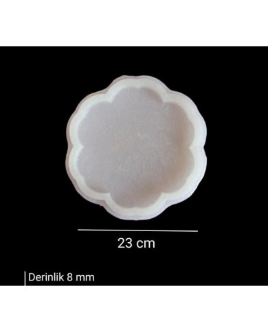 23cm - Çiçek Model Tepsi Kalıbı