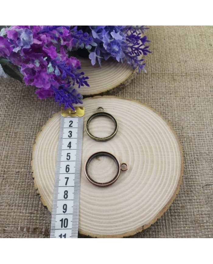 Kolye Ucu - İçi Boş Yuvarlak Bakır