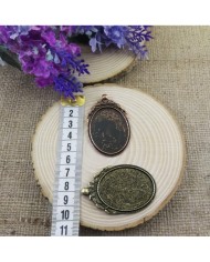 Kolye Ucu-Oval Bakır