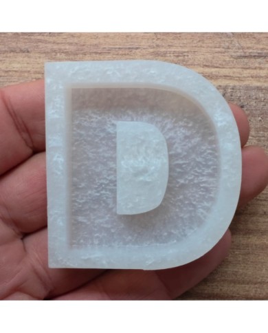 Tekli Harf Epoksi Reçine Kalıbı - D