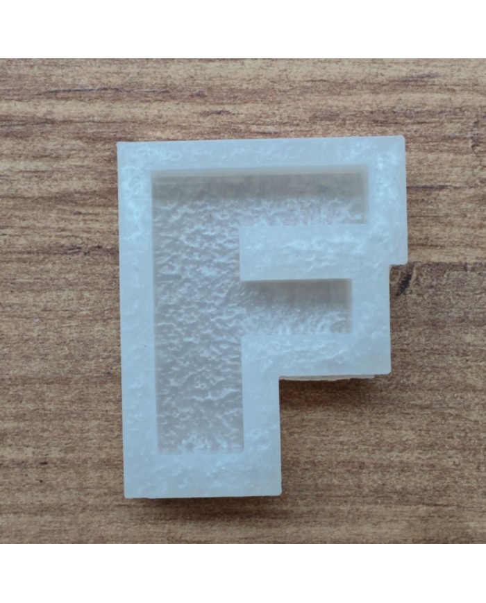 Tekli Harf Epoksi Reçine Kalıbı - F