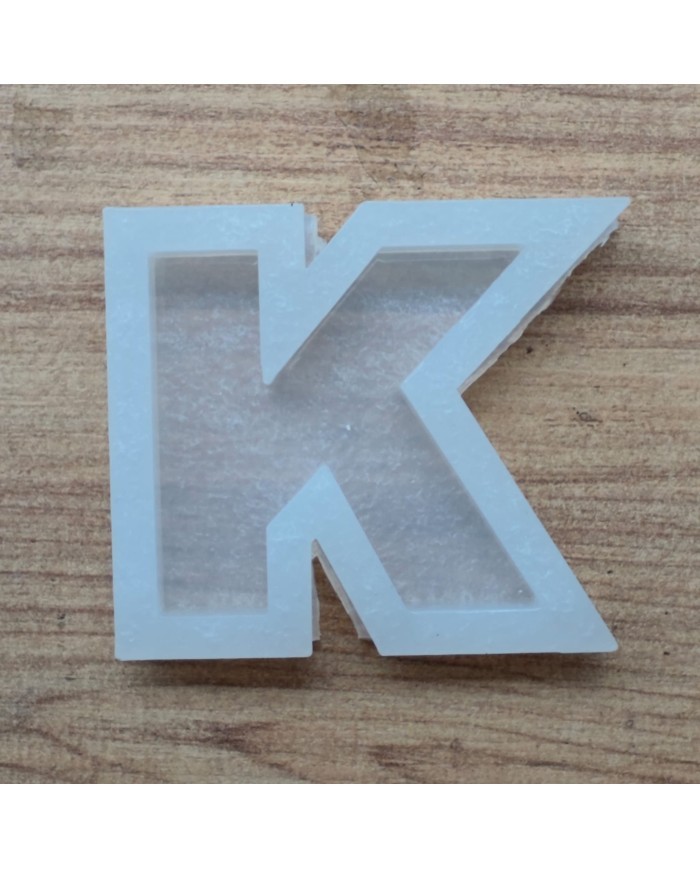 Tekli Harf Epoksi Reçine Kalıbı - K