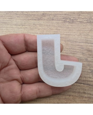 Tekli Harf Epoksi Reçine Kalıbı - L