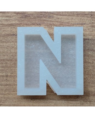 Tekli Harf Epoksi Reçine Kalıbı - N