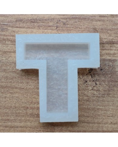 Tekli Harf Epoksi Reçine Kalıbı - T