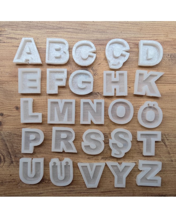 Tekli Harf Epoksi Reçine Kalıbı - P