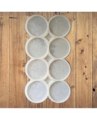 5 Adet 8li Bardak Altı - Hobi Silikon Kalıbı  SN25 - Kod: