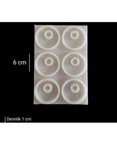 5 Adet 6 cm - Peçete Yüzüğü Kalıbı M2