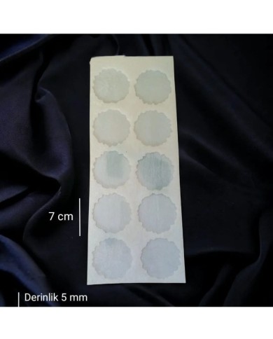 5 Adet 7cm - 10lu Tırtıklı Yuvarlak Magnet Kalıbı