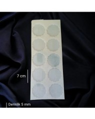 5 Adet 7cm - 10lu Tırtıklı Yuvarlak Magnet Kalıbı