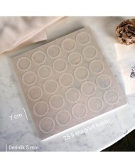 25 Lİ 7CM REÇİNE EPOKSİ MAGNET KALIBI DALGALI MODEL