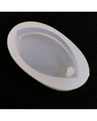 5 Adet Reçine Epoksi Kalıp-delikli Oval -  E15