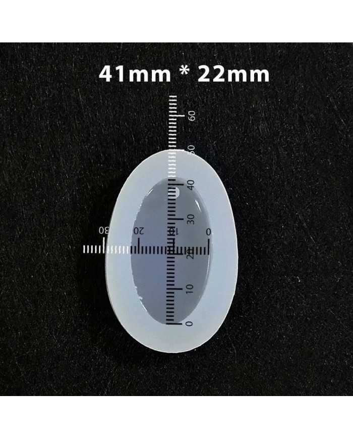 5 Adet Reçine Epoksi Kalıp-delikli Oval 2 - E16