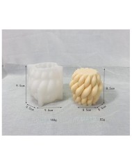 3D Geometrik Mum Silikon Kalıp -Kod:222
