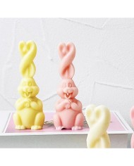 Paskalya Tavşanı Mum Kalıbı - Hobi Silikon Kalıbı - Kod: 1164