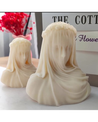 Peçeli Kadın Mum Silikon Kalıbı - Kod:1100