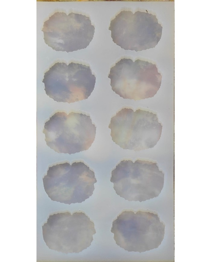 10'lu Epoksi Reçine Silikon Kalıp Kütük Modeli