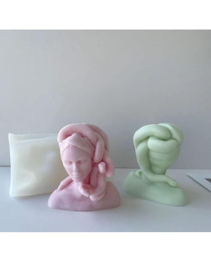 Medusa Mum Silikon Kalıbı - Kod:1191