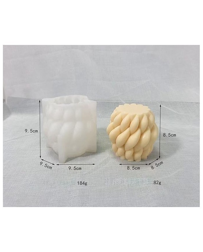 3D Geometrik Mum Silikon Kalıp -Kod:222
