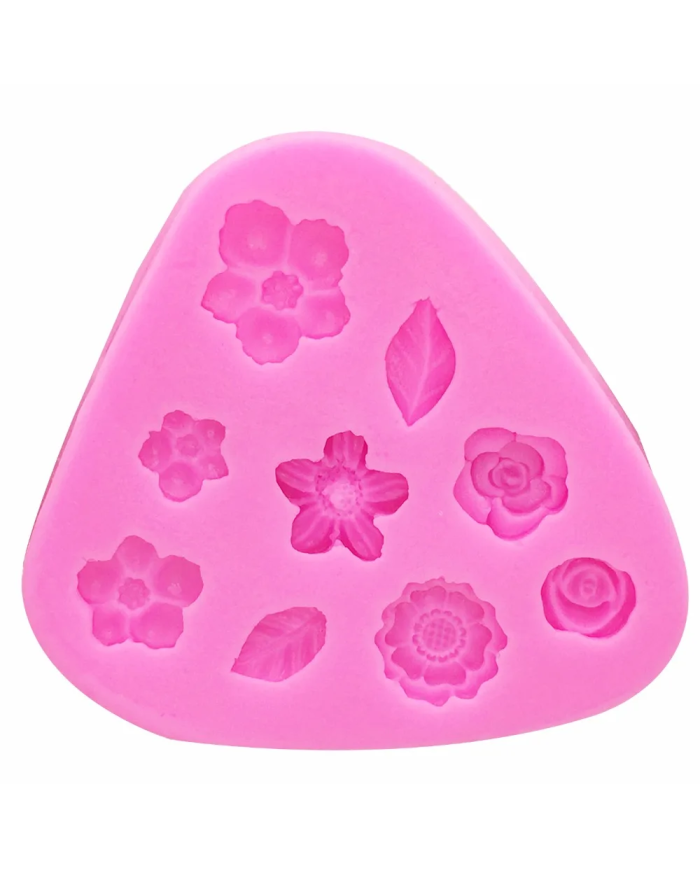 Çiçek Silikon Kalıp - Hobi Silikon Kalıbı -Kod:1128