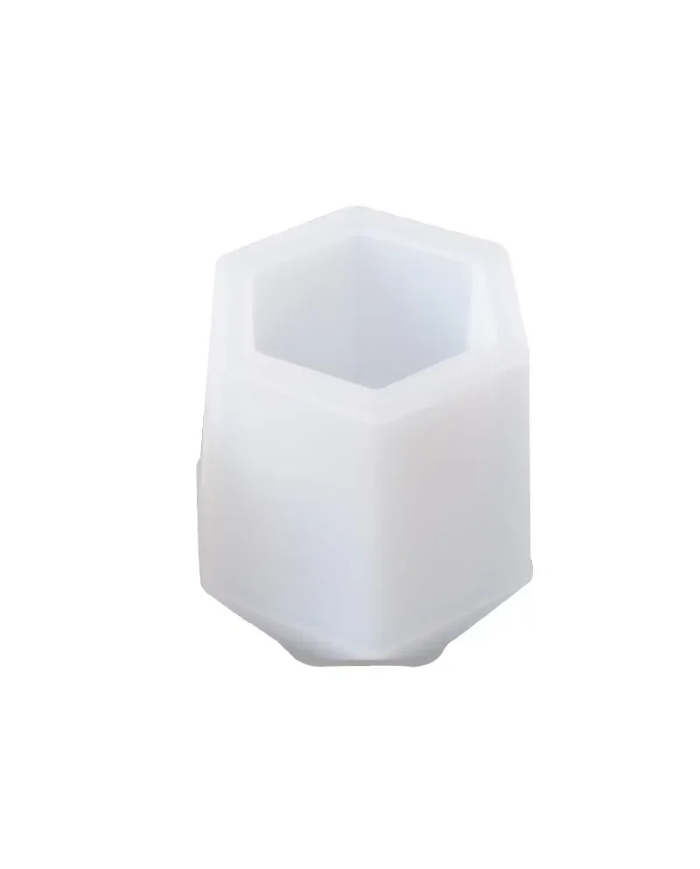 Altıgen Şekilli kalemlik- Hobi Silikon Kalıbı -Kod:1139