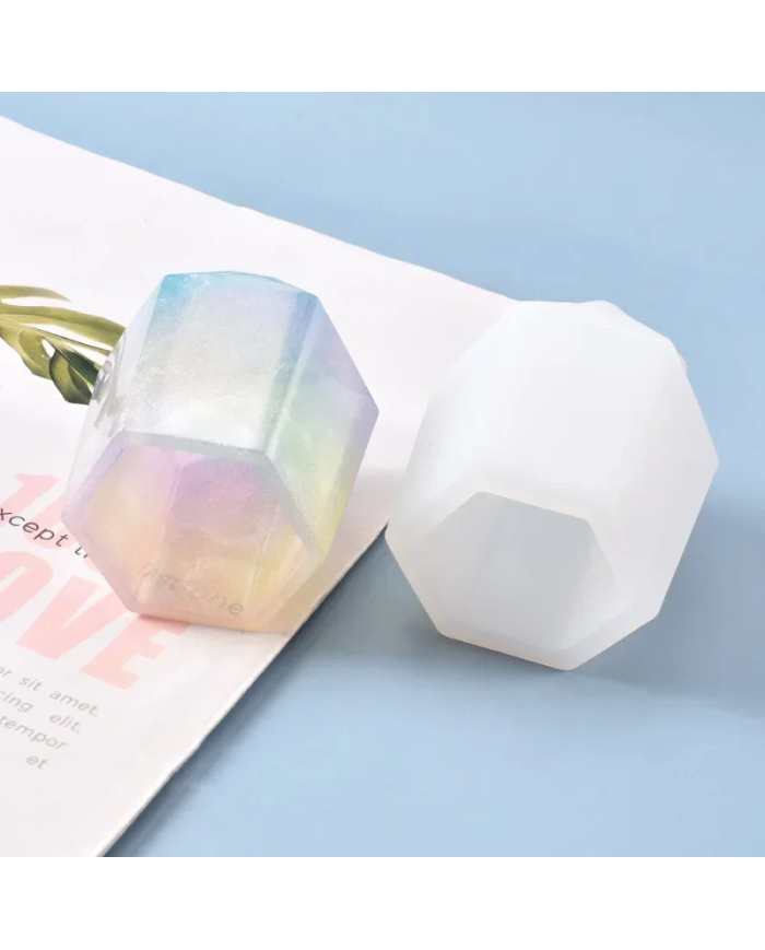 Altıgen Şekilli kalemlik- Hobi Silikon Kalıbı -Kod:1139