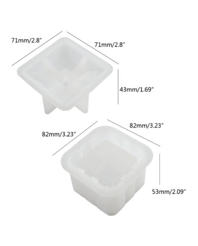 Epoksi,Beton Şekerlik, Saklama Kutusu Kalıbı -Kod:1156