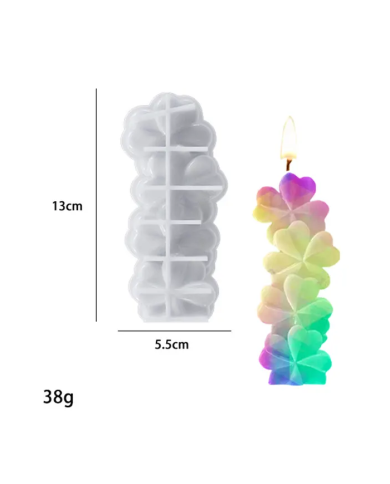 Papatya Modeli Mum Hobi Silikon Kalıbı - Kod: 1152