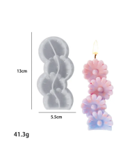 Papatya Modeli Mum Hobi Silikon Kalıbı - Kod: 1152