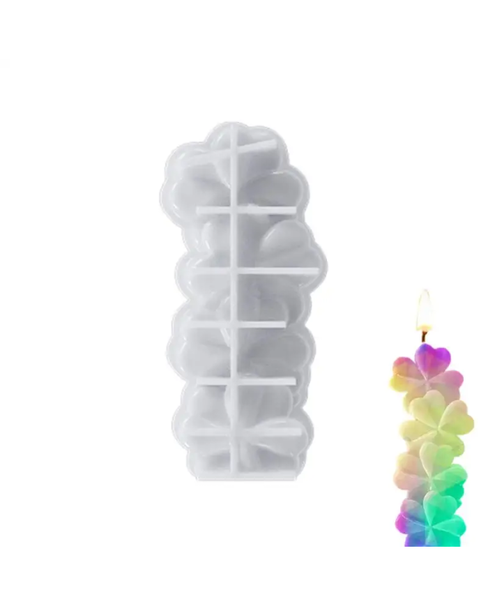 Yonca Modeli 3D Mum Hobi Silikon Kalıbı - Kod: 1151