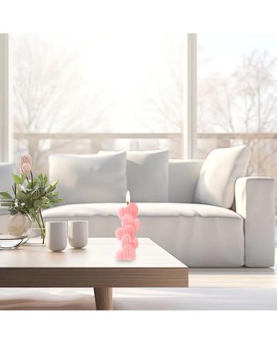 Kalp Modeli 3D Mum Hobi Silikon Kalıbı - Kod: 1150