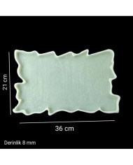 Eksantrik Dikdörtgen Silikon Epoksi Reçine Tepsi Kalıbı