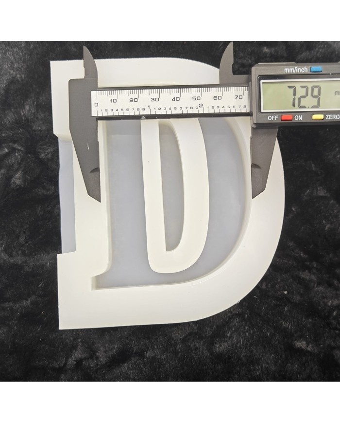 D Harfi Epoksi Beton Mum Kalıp - L Boy