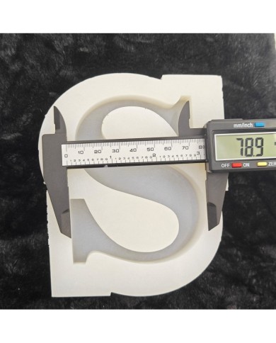 S Harfi Epoksi Beton Mum Kalıp - L Boy