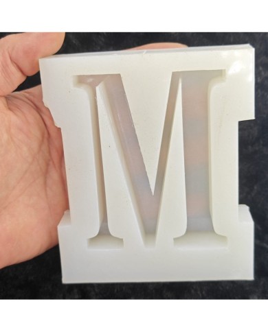 M Harfi Epoksi Beton Mum Kalıp - L Boy