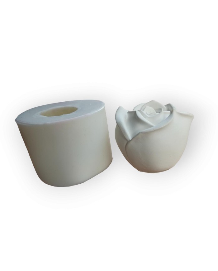Beton ve Mum Kalıbı Gül Kalıbı 10x8 cm - Kod: 1225
