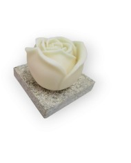 Beton ve Mum Kalıbı Gül Kalıbı 10x8 cm - Kod: 1225