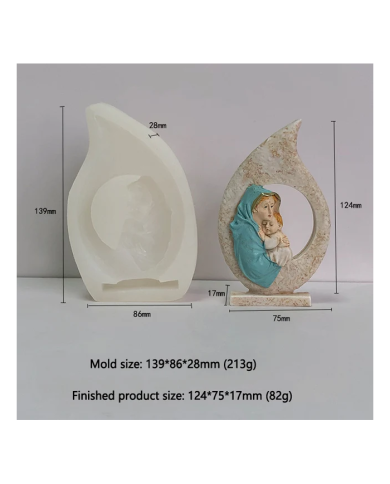 Aile Mum Kalıbı Model:2 - Hobi Silikon Kalıbı - Kod:1169