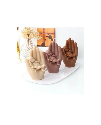 Melek Bebek Şekli - Reçine Epoksi Hobi Silikon Mum Kalıbı - Kod:1171